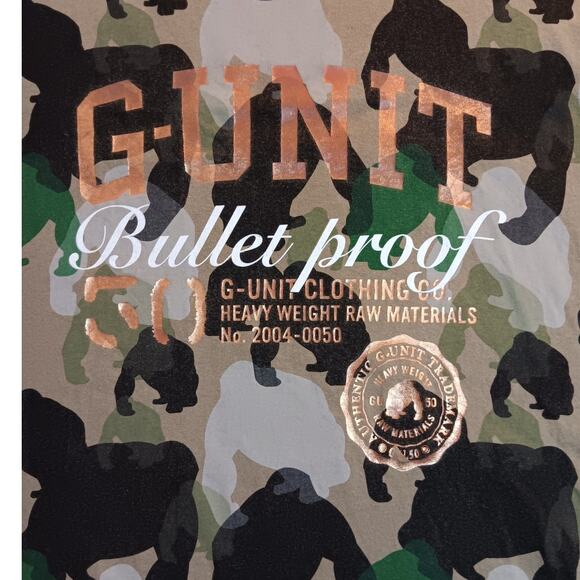 G-Unit Vintage Heavy Weight OG Tee XXL Gorilla Camo Bullet Proof 50 Cent Street - Picture 6 of 14